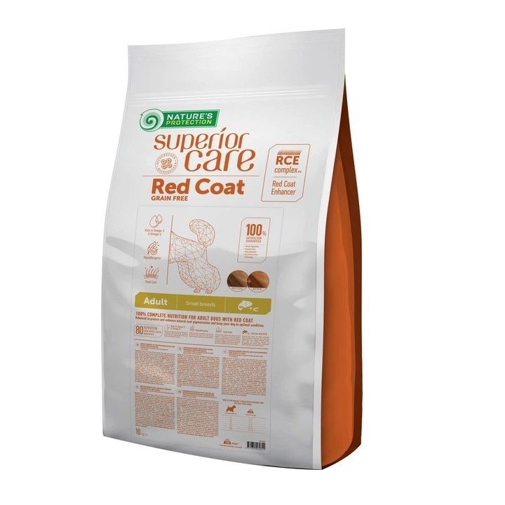 NATURE'S PROTECTION Superior Care Red Coat Adult Small breed Grain free Salmon - dry dog food - 10kg