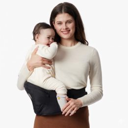 Momcozy Baby Carrier with Hip Seat Black