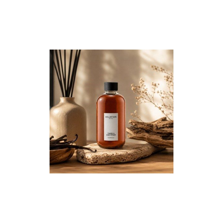 Reed Diffuser Refill 250 ml VANILLA & WOOD MILLEFIORI
