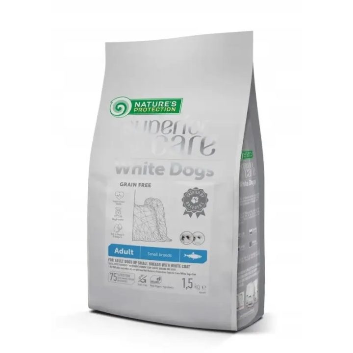 NATURE'S PROTECTION Superior Care White dog Small breeds Herring - dry dog food - 1 5kg