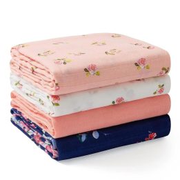 Momcozy SJ003 Muslin Swaddles 4 pcs 47 × 47 inches