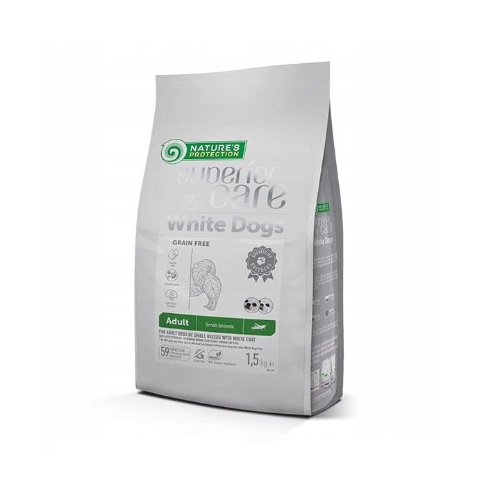NATURE'S PROTECTION Superior Care White dog Small breeds Insect - dry dog food - 1 5kg