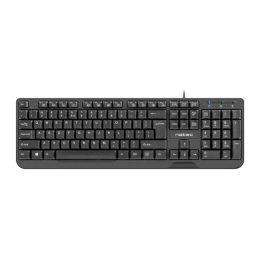 NATEC KEYBOARD TROUT SLIM USB US LAYOUT BLACK