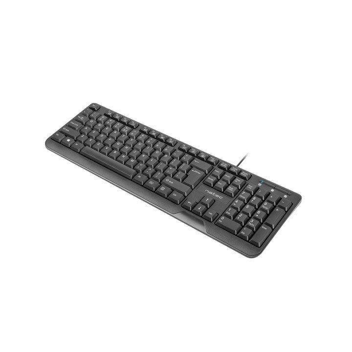 NATEC KEYBOARD TROUT SLIM USB US LAYOUT BLACK