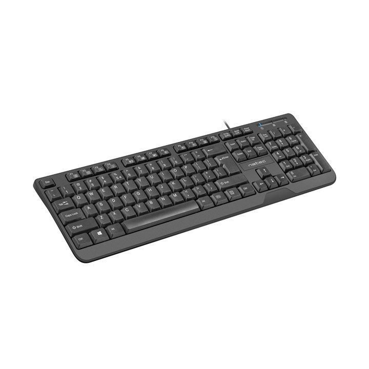NATEC KEYBOARD TROUT SLIM USB US LAYOUT BLACK