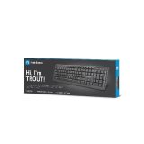 NATEC KEYBOARD TROUT SLIM USB US LAYOUT BLACK