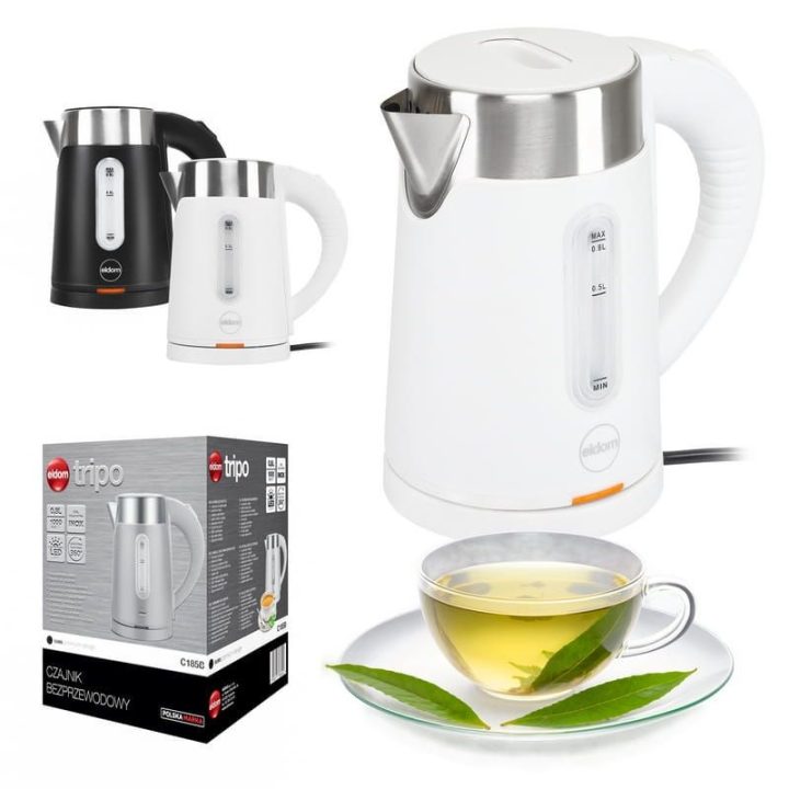 ELDOM C185 B TRIPO bollitore senza fili 0.8 L 1000 W bianco