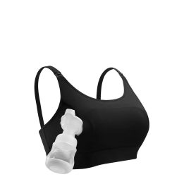 Momcozy hands-free nursing bra black 2XL