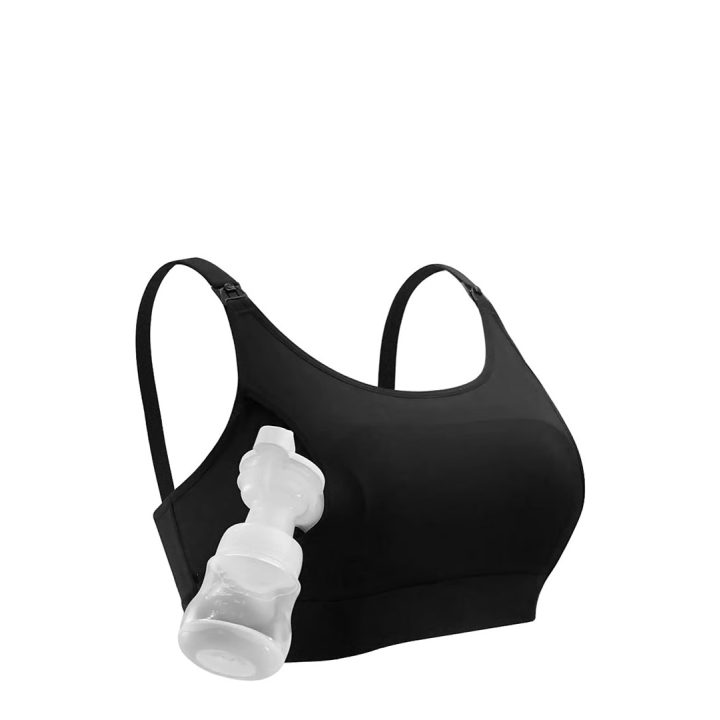 Momcozy hands-free nursing bra black 2XL