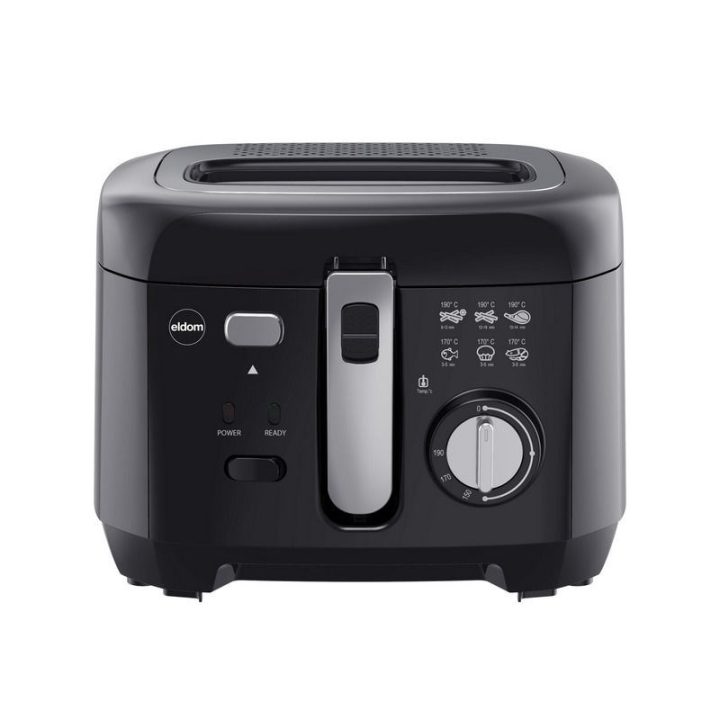 ELDOM friggitrice FREET 2.5 L 400 g friggitrice regolatore di temperatura serbatoio olio estraibile nero