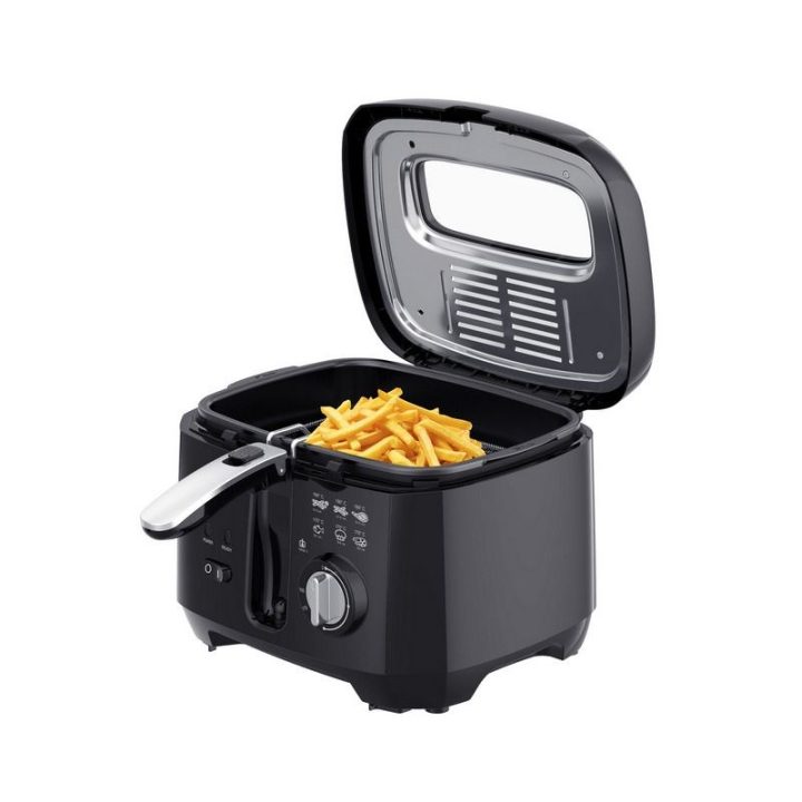 ELDOM friggitrice FREET 2.5 L 400 g friggitrice regolatore di temperatura serbatoio olio estraibile nero
