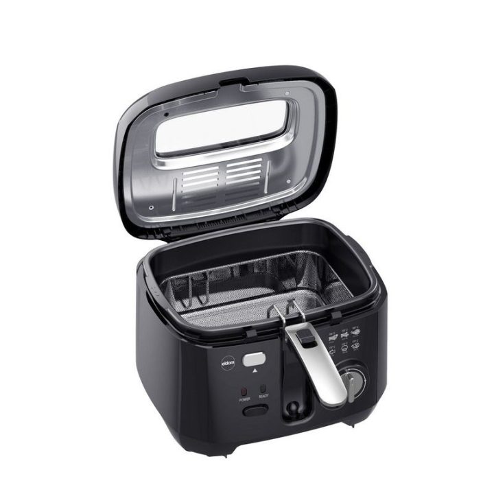 ELDOM friggitrice FREET 2.5 L 400 g friggitrice regolatore di temperatura serbatoio olio estraibile nero