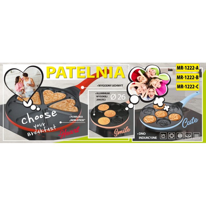 26cm ‘SMILE’ pancake pan MR-1222-B MAESTRO