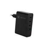 NATEC NUC-2234 mobile device charger Laptop Smartphone Black AC Fast charging Indoor