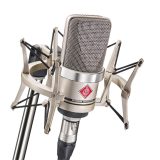 Neumann TLM 102 NI Studio-Set - large-diaphragm condenser microphone with shock mount nickel