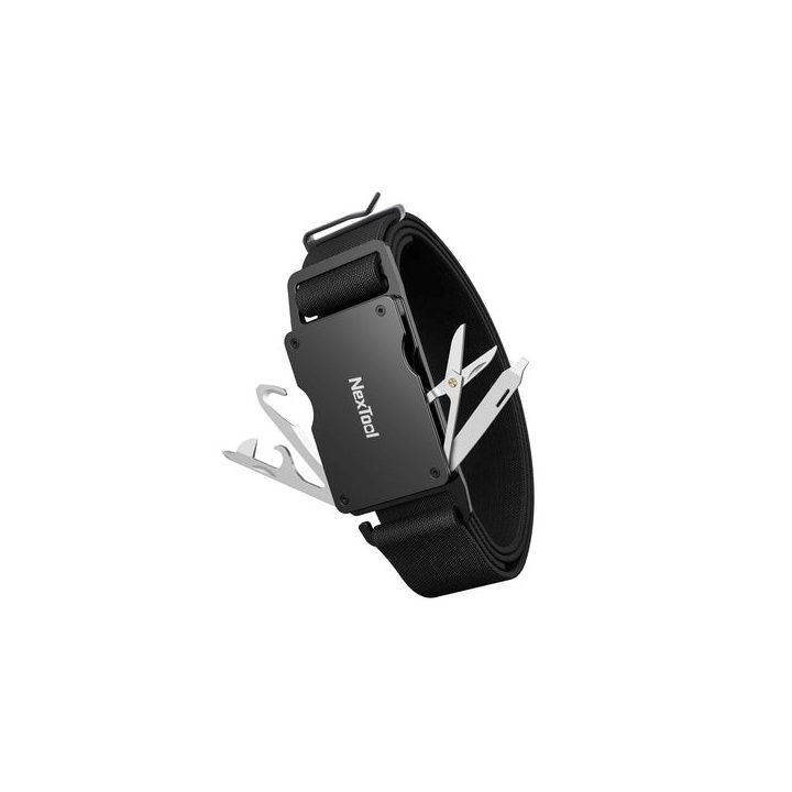 Tactical belt for trousers with multifunctional NexTool Belt P50 multitool buckle