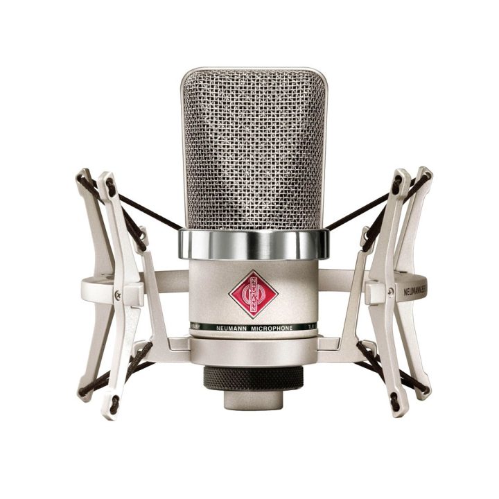 Neumann TLM 102 NI Studio-Set - large-diaphragm condenser microphone with shock mount nickel
