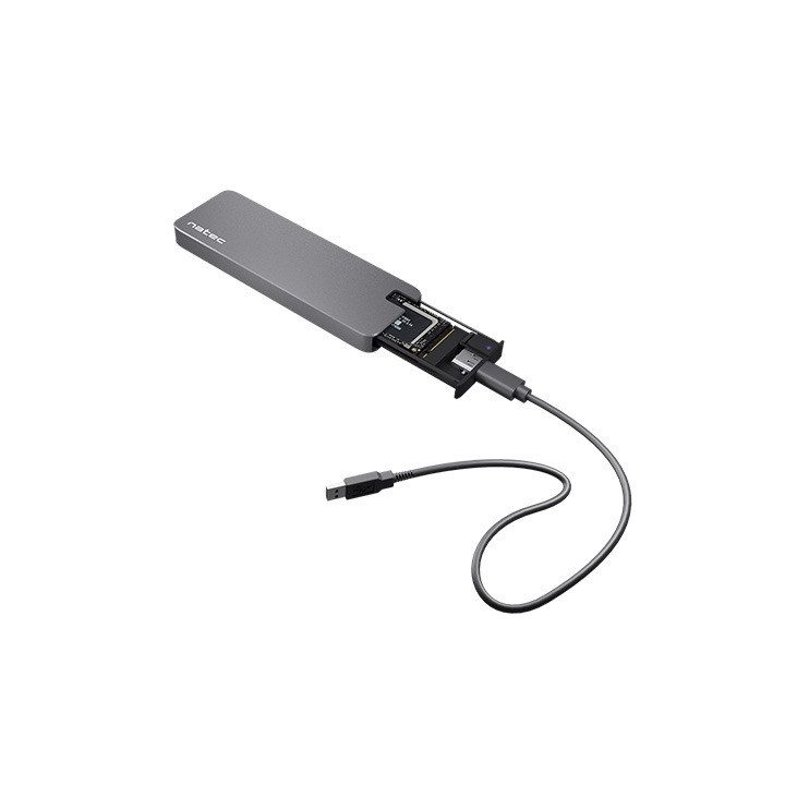 NATEC SSD ENCLOSURE RHINO M.2 NVME ALUMINIUM