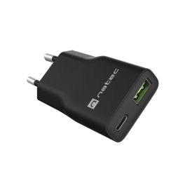NATEC NUC-2377 mobile device charger Universal Black AC Fast charging Indoor