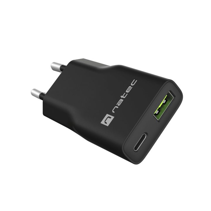 NATEC NUC-2377 mobile device charger Universal Black AC Fast charging Indoor