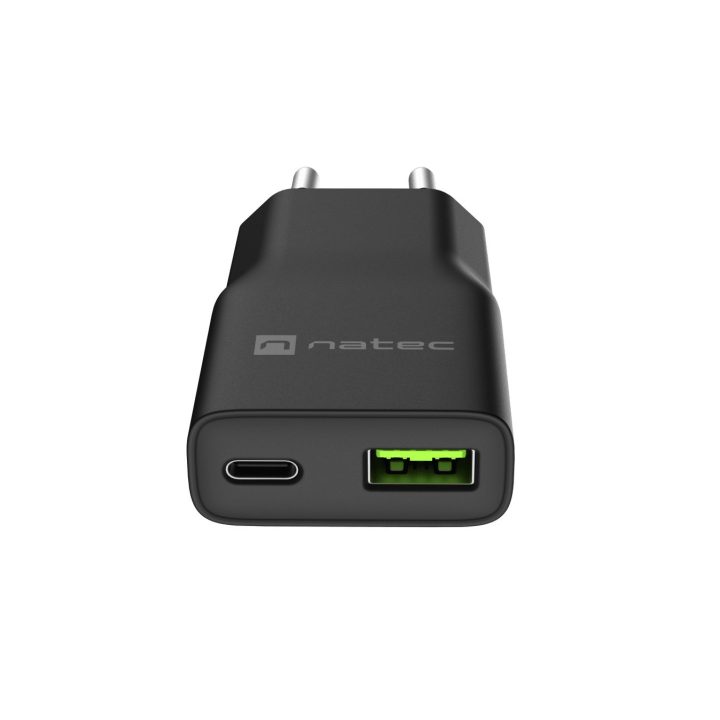 NATEC NUC-2377 mobile device charger Universal Black AC Fast charging Indoor