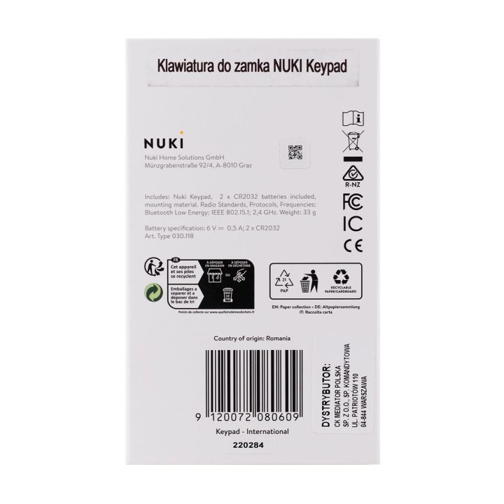 Nuki 9120072080609 smart lock Smart door lock