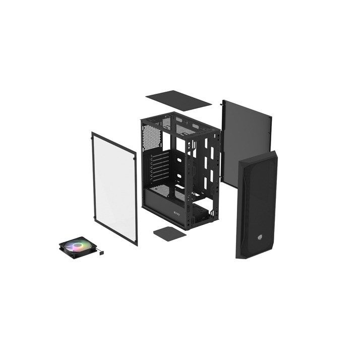 FURY SHOBO HOUSING SH4 RGB MIDI TOWER WITH WINDOW BLACK