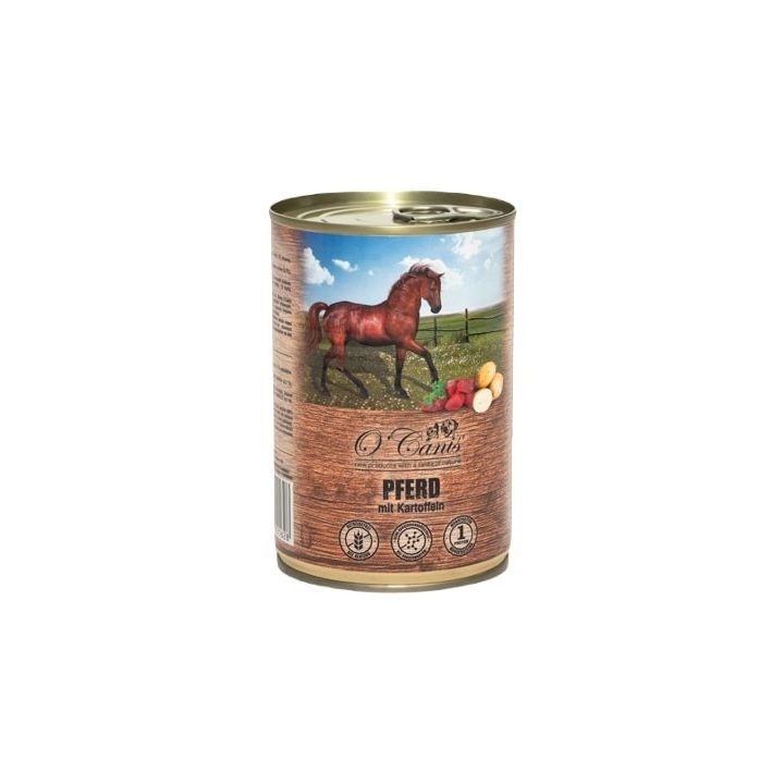 O'CANIS canned dog food- wet food- horse meat with potato - 400 g