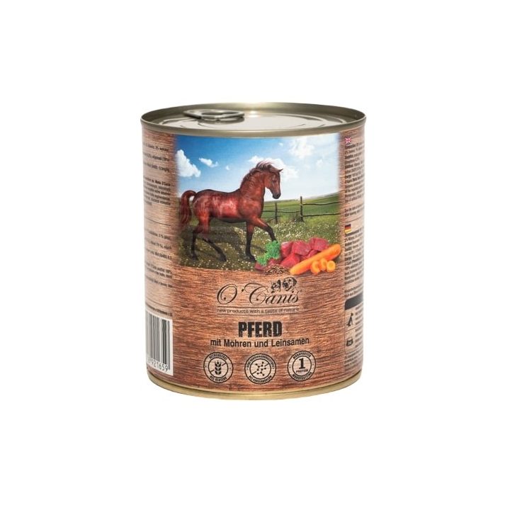 O'CANIS canned dog food- wet food- horse meat with potato- 800 g