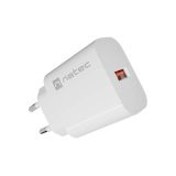 WALL CHARGER NATEC RIBERA 1X USB-A 18W WHITE