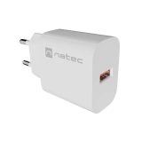 WALL CHARGER NATEC RIBERA 1X USB-A 18W WHITE