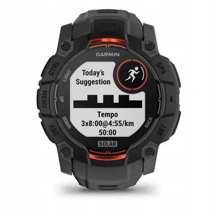 GARMIN Instinct 3 50mm SOLAR Smartwatch nero