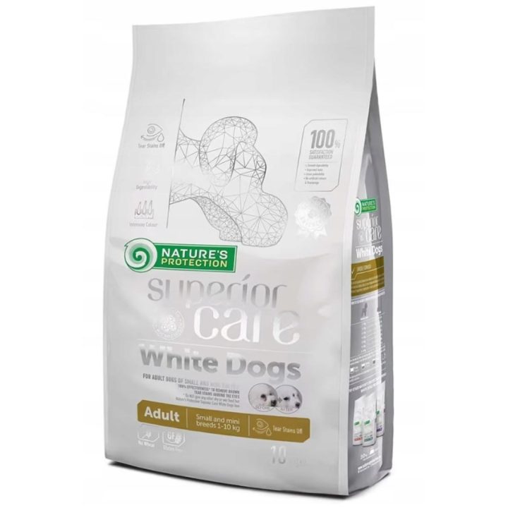 NATURE'S PROTECTION Superior Care White Dogs Grain Free Adult Small Lamb - dry dog ??food - 10 kg