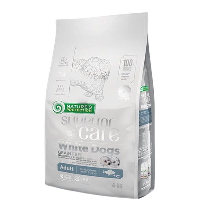 NATURE'S PROTECTION Superior care White Fish Small and mini - dry dog food - 4kg
