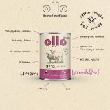 OLLO Umami Lamb and beef - wet dog food - 850g