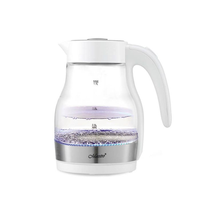 Maestro MR061 electric kettle 1.7 L 2200 W Transparent White