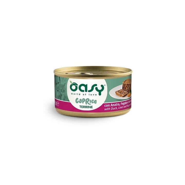 OASY Caprice Terrine with duck liver and vegetables - wet cat food - 85g