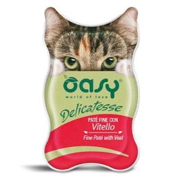 OASY Delicatesse Fine paté with Veal - wet cat food - 85g