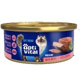 OPTIVITAL Fluffy mousse with beef - wet cat food - 85g