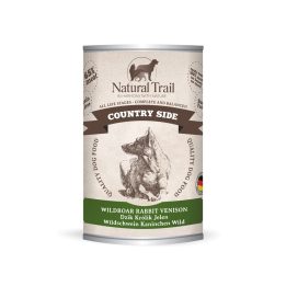 NATURAL TRAIL Country Side Wild Boar Rabbit Deer - Wet Dog Food - 400 g