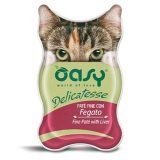 OASY Delicatesse Fine paté with Liver - wet cat food - 85g