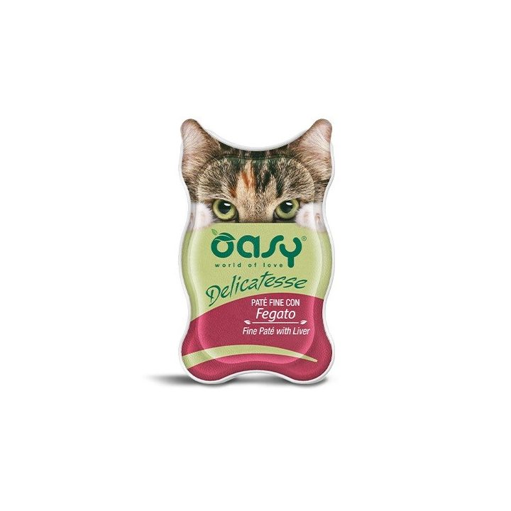 OASY Delicatesse Fine paté with Liver - wet cat food - 85g