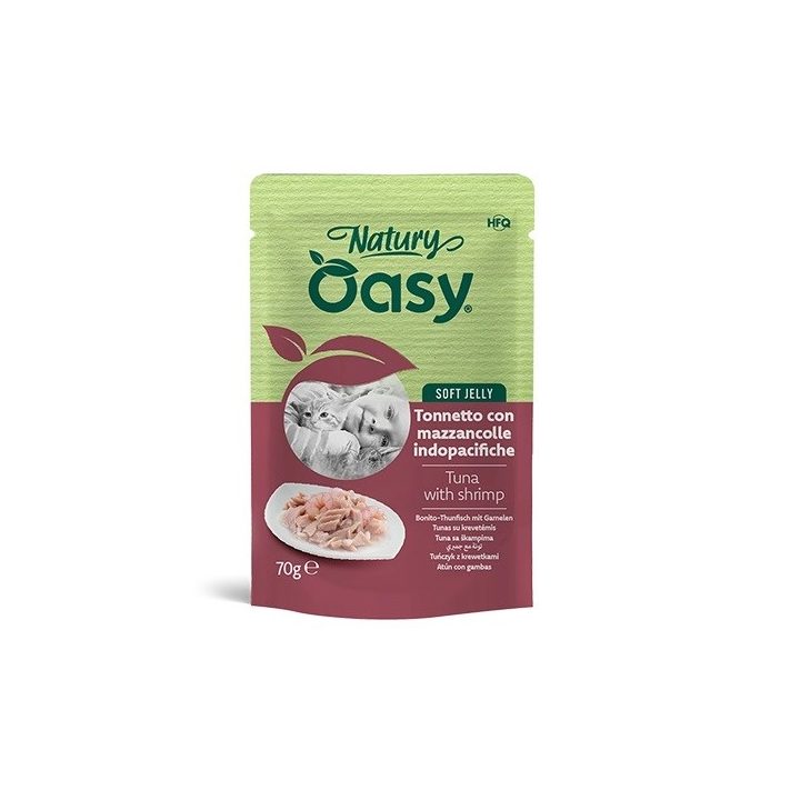 OASY Natury Soft Jelly Tuna with shrimp - wet cat food - 70g