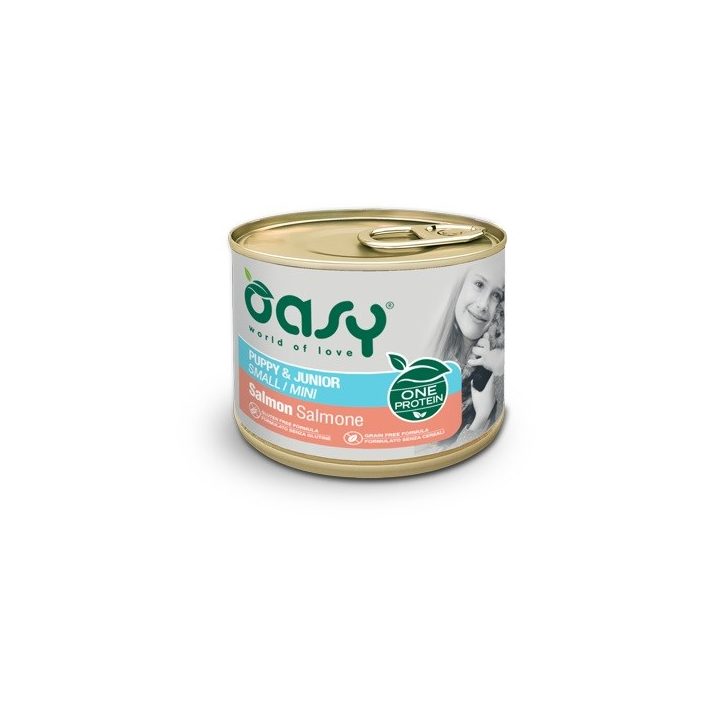 OASY One Protein Puppy & Junior Small/Mini Salmon - wet dog food - 200g