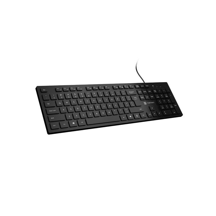Natec Herring US Multimedia Slim Keyboard Black