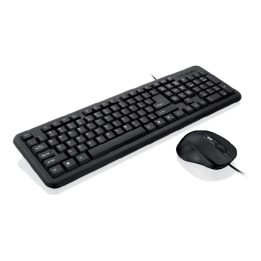 iBox OFFICE KIT II tastiera mouse incluso USB QWERTY inglese nero