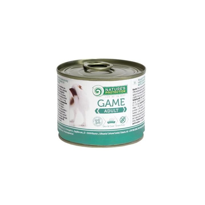 NATURE'S PROTECTION Adult Game - wet dog food - 200 g