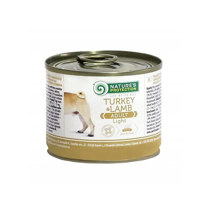 NATURE'S PROTECTION Adult Light Turkey and Lamb - wet dog food - 200 g