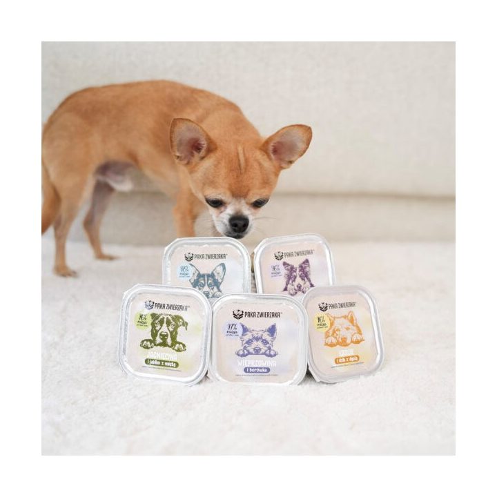 PAKA ZWIERZAKA Game and salmon - wet dog food - 150g
