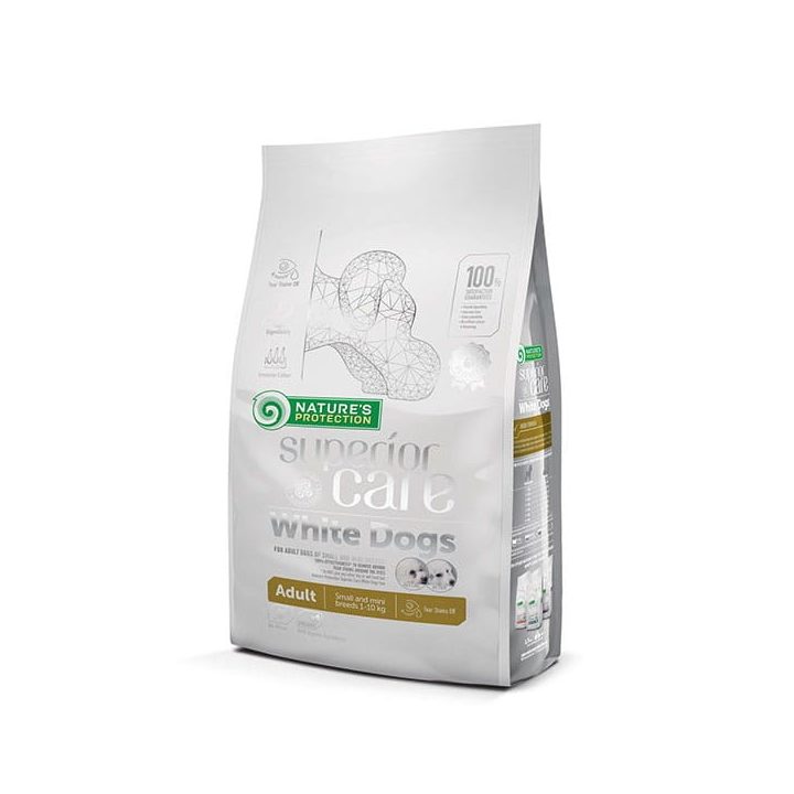 NATURE'S PROTECTION Superior Care White Dogs Grain Free Adult Small Lamb - dry dog ??food - 1.5 kg